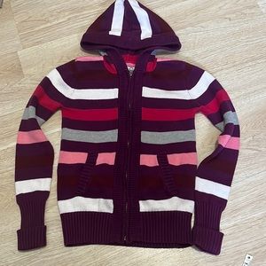 Aeropostale Tops Aeropostale Girls Multicolor Striped Zip Up